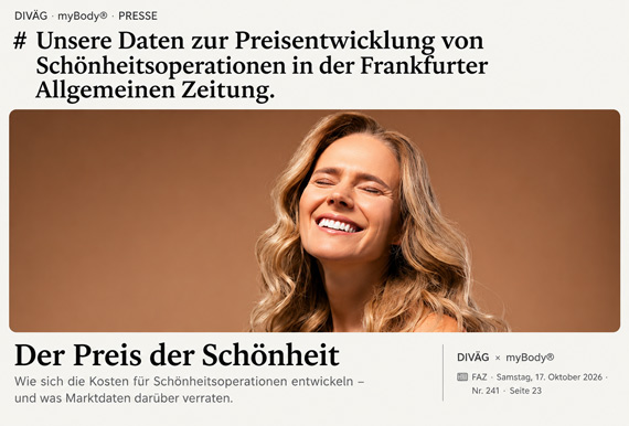 myBody-Preisdaten in der FAZ
