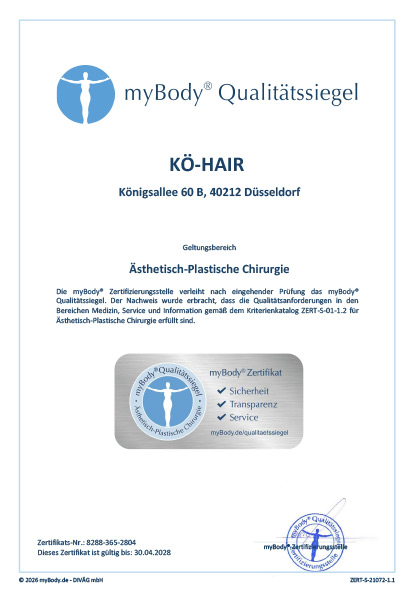 Zertifikatsurkunde KÖ-HAIR 2026