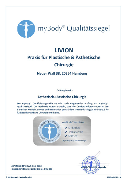 Zertifikatsurkunde LIVION Dr. Ugurlu