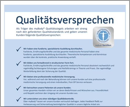 Qualitaetskriterien: myBody® Qualitätssiegel Figur & Gewicht