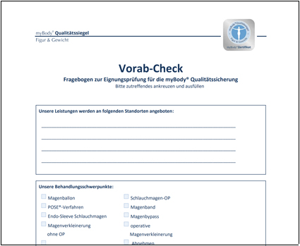 Vorab-Check: myBody® Qualitätssiegel Figur & Gewicht