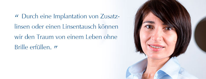 Brillenlos durch Linsenimplantat - Dr. med. Liliana Bányai