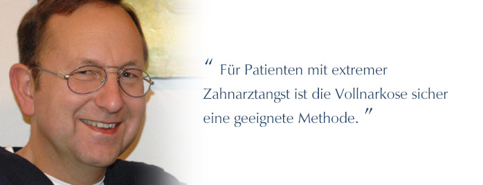 Zahnarztangst - Individuelle Narkoseformen beim Zahnarzt - Dr. med. Dr. med. dent. Helmut Hildebrandt